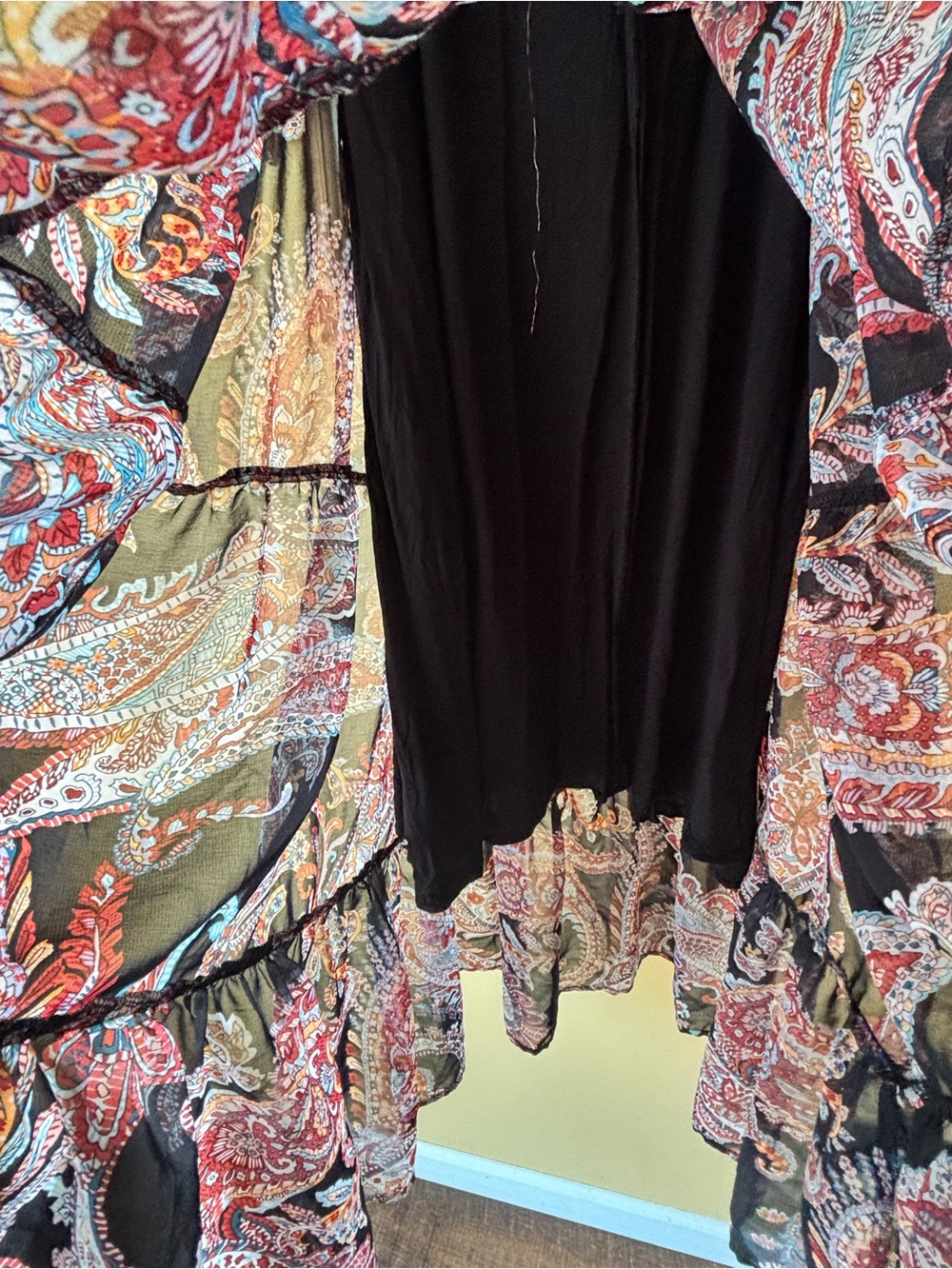 Anthropologie Dress Size 4 | Paisley Print Boho Flowy Maxi - Picture 12 of 15